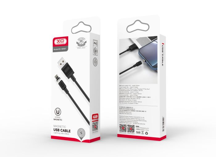 Кабель XO NB187 USB-A Lightning Чорний