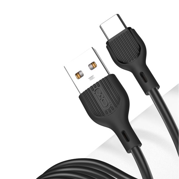 Кабель XO NB200 USB-A USB-C Чорний
