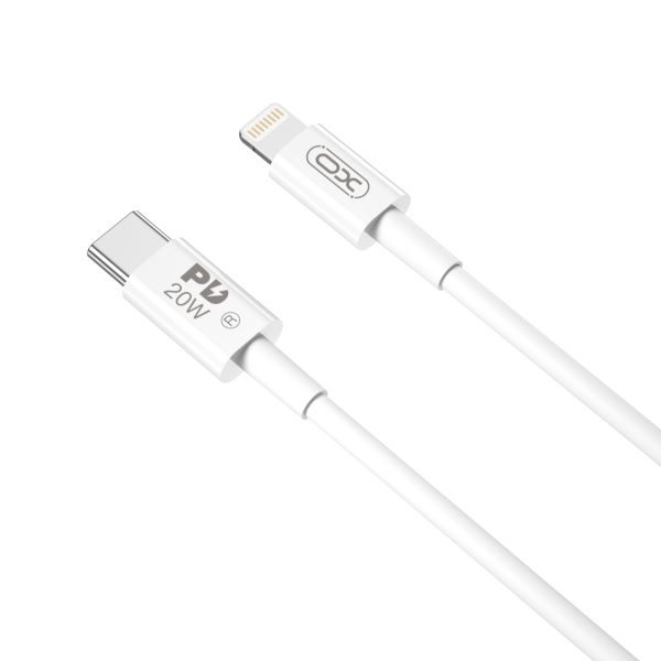 Кабель XO NB-Q189B USB-C Lightning Білий