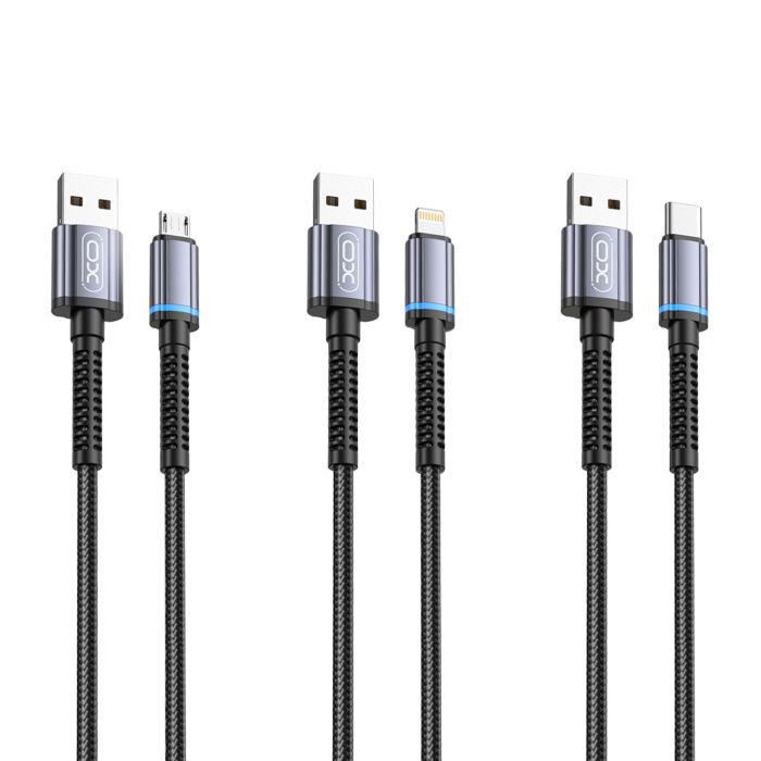 Кабель XO NB215 USB-A USB-B-Micro Чорний