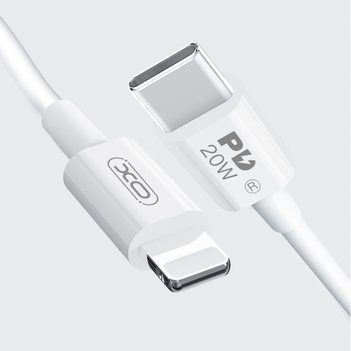 Кабель XO NB-Q189B USB-C Lightning Білий