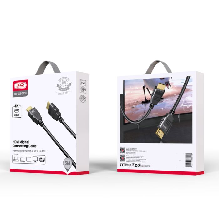 Кабель XO GB011A Кабель HDMI-HDMI GB011A 3m Чорний