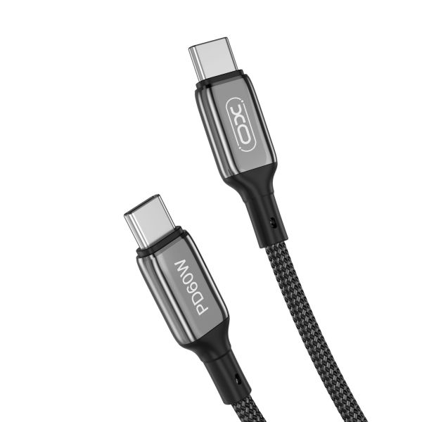 Кабель XO NB-Q180B USB-C USB-C Чорний