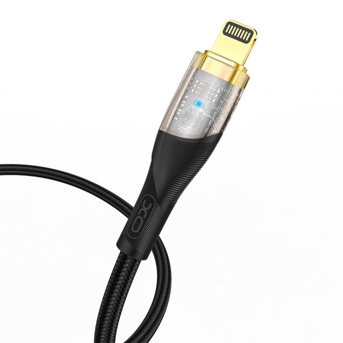 Кабель XO NB-Q223A USB-C Lightning Чорний