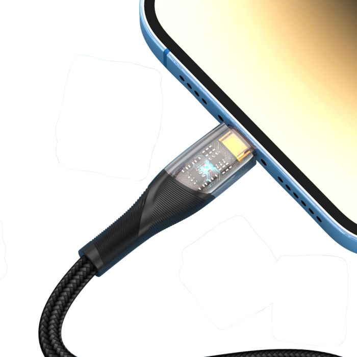 Кабель XO NB-Q223A USB-C Lightning Чорний