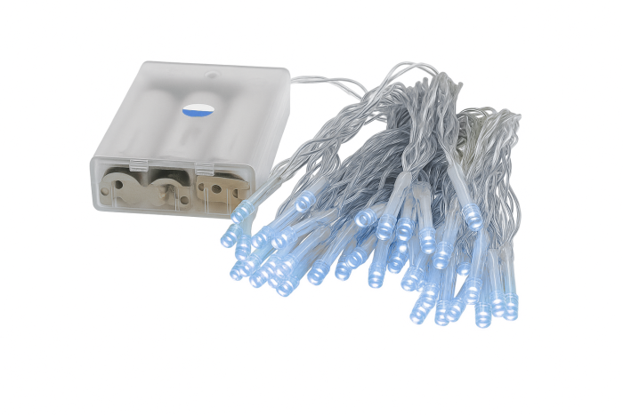 Декоративна гірлянда Altalusse INL-2401B-40 Холодний 40LED, 6м, 2 режими, 3*AA + 12 батарейок