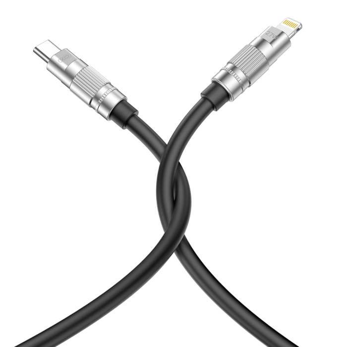 Кабель XO NB-Q228A USB-C Lightning Чорний