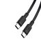 Кабель XO NB-Q199 USB-C USB-C Чорний