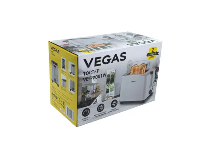 Тостер VEGAS VET-2001W