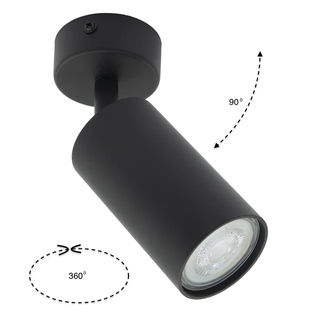 Накладний точковий світильник Altalusse  INL-7003D-01 Black