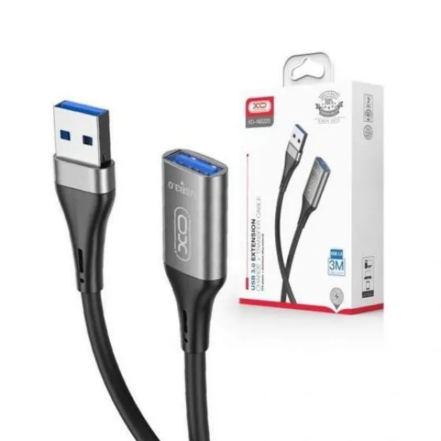 Кабель XO NB220 USB-A USB-A Чорний