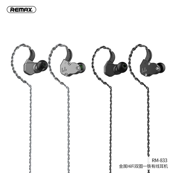 Навушники дротові 3.5 mm REMAX RM-833