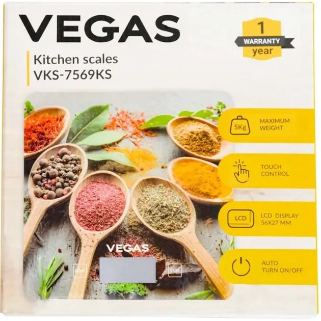 Ваги кухонні VEGAS VKS-7569KS