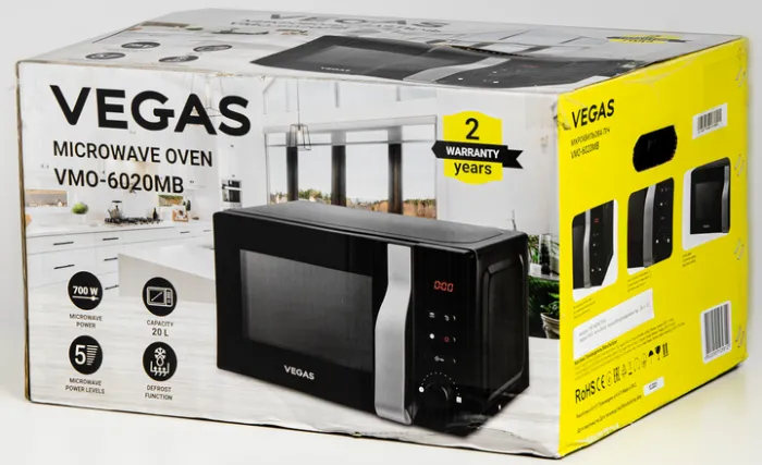 Мікрохвильова піч VEGAS VMO-6020MB