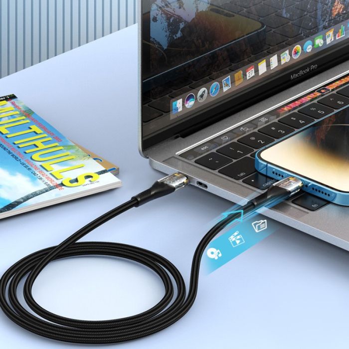 Кабель XO NB-Q223B USB-C USB-C Чорний