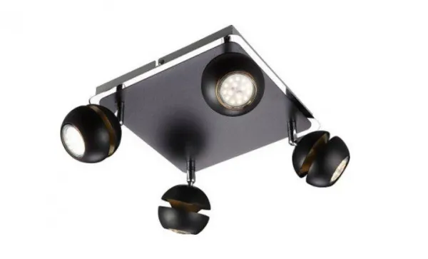 Стельовий світильник Altalusse INL-9386C-04 Chrome & Black