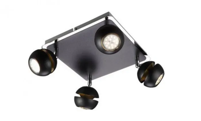 Стельовий світильник Altalusse INL-9386C-04 Chrome & Black