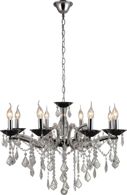 Люстра Altalusse INL-1148P-08 Black & Chrome