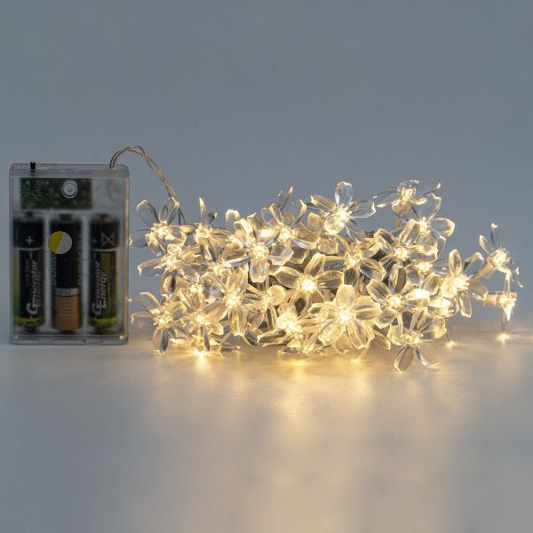 Декоративна гірлянда ALTALUSSE INL-2708B-40 (Warm) + 12 батарейок