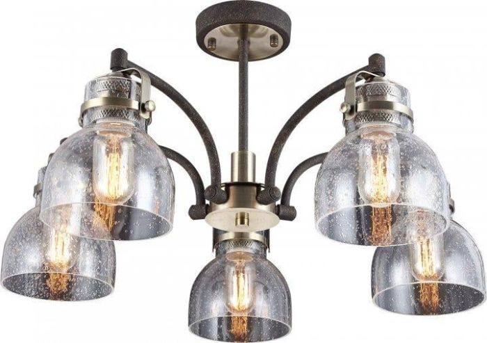 Люстра ALTALUSSE INL-6149P-05 Antique brass & Rusty