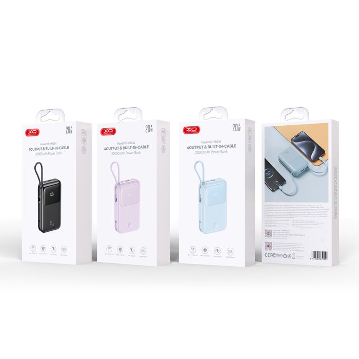 Павербанк XO PR-234 20000 mAh Blue
