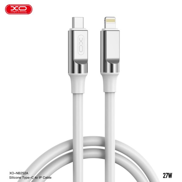 Кабель XO NB-Q252A USB-C Lightning Білий