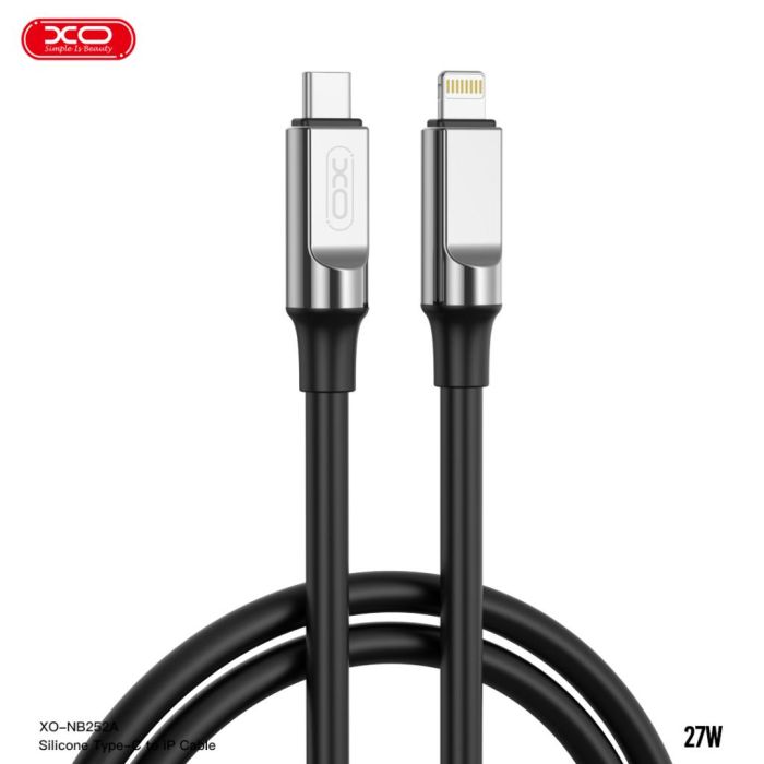 Кабель XO NB-Q252A USB-C Lightning Чорний