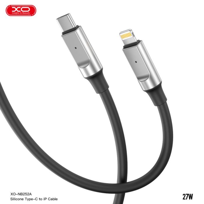 Кабель XO NB-Q252A USB-C Lightning Чорний