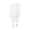 Зарядний пристрій мережевий L163 1USB-A, 1USB-С, White