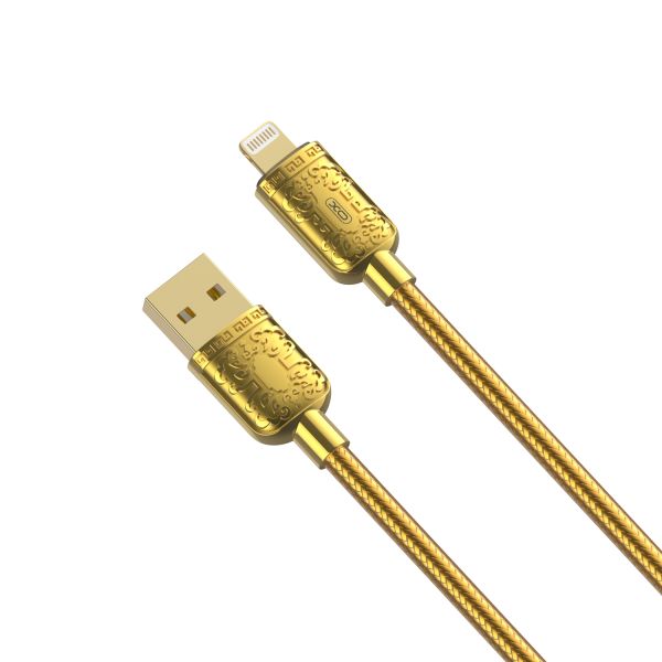 Кабель XO NB216 USB-A Lightning Золотий
