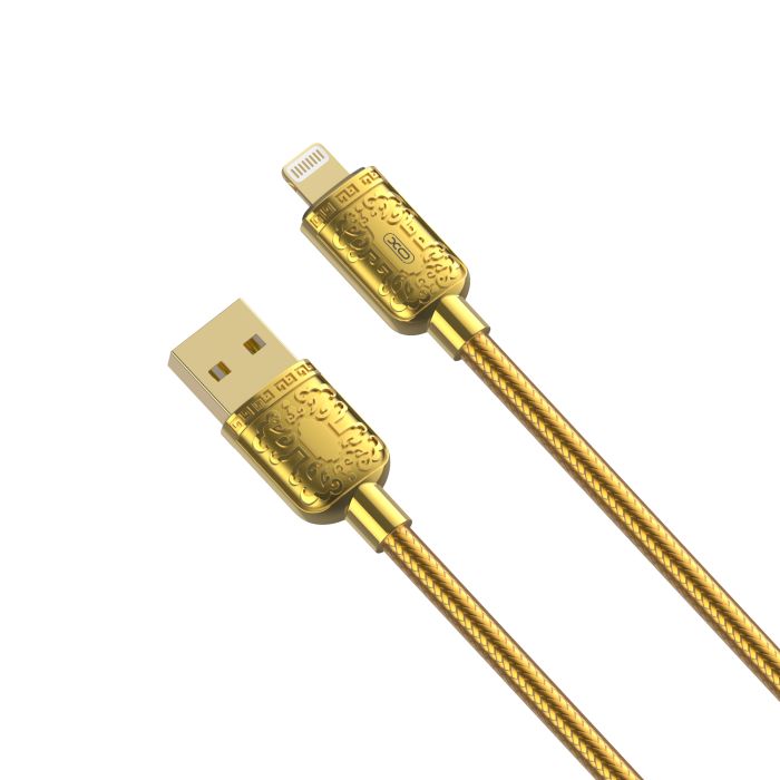 Кабель XO NB216 USB-A Lightning Золотий