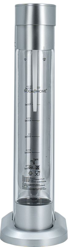Апарат / Сифон для газування води та напоїв SODA@HOME MERCURIUS Silver