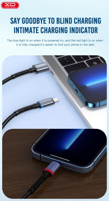 Кабель XO NB215 USB-A USB-B-Micro Чорний