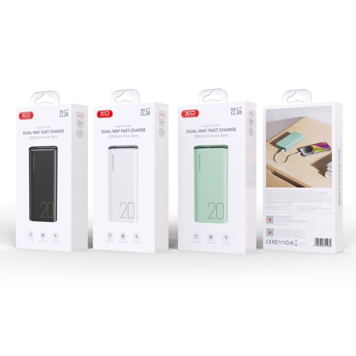 Павербанк XO PR-230 20000 mAh Cyan