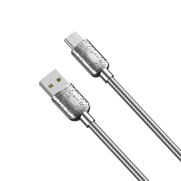 Кабель XO NB216 USB-A USB-C Сріблястий