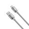 Кабель XO NB216 USB-A USB-C Сріблястий