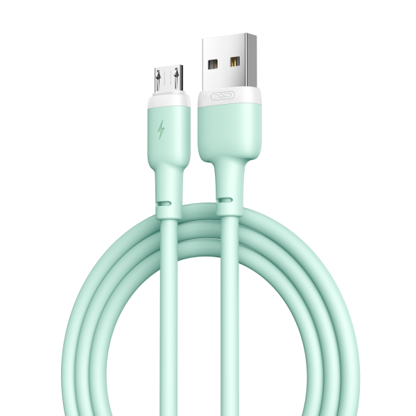Кабель XO NB208 USB-A USB-B-Micro Зелений
