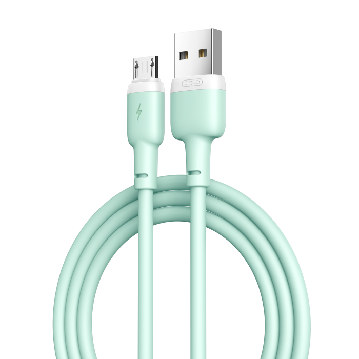 Кабель XO NB208 USB-A USB-B-Micro Зелений